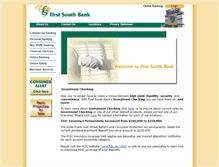 Tablet Screenshot of firstsouthbancorp.com